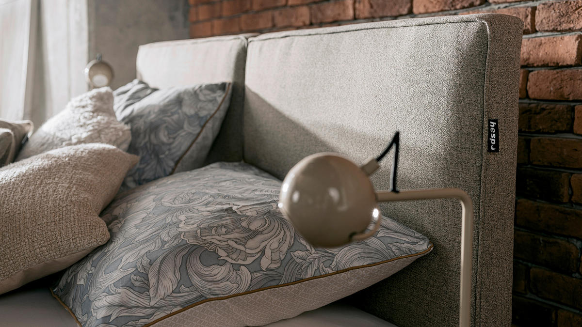 KÁRPITOZOTT ÁGY 160/200 cm   - tölgyfa színű, Basics, faalapú anyag/fa (160/200cm) - Hespo