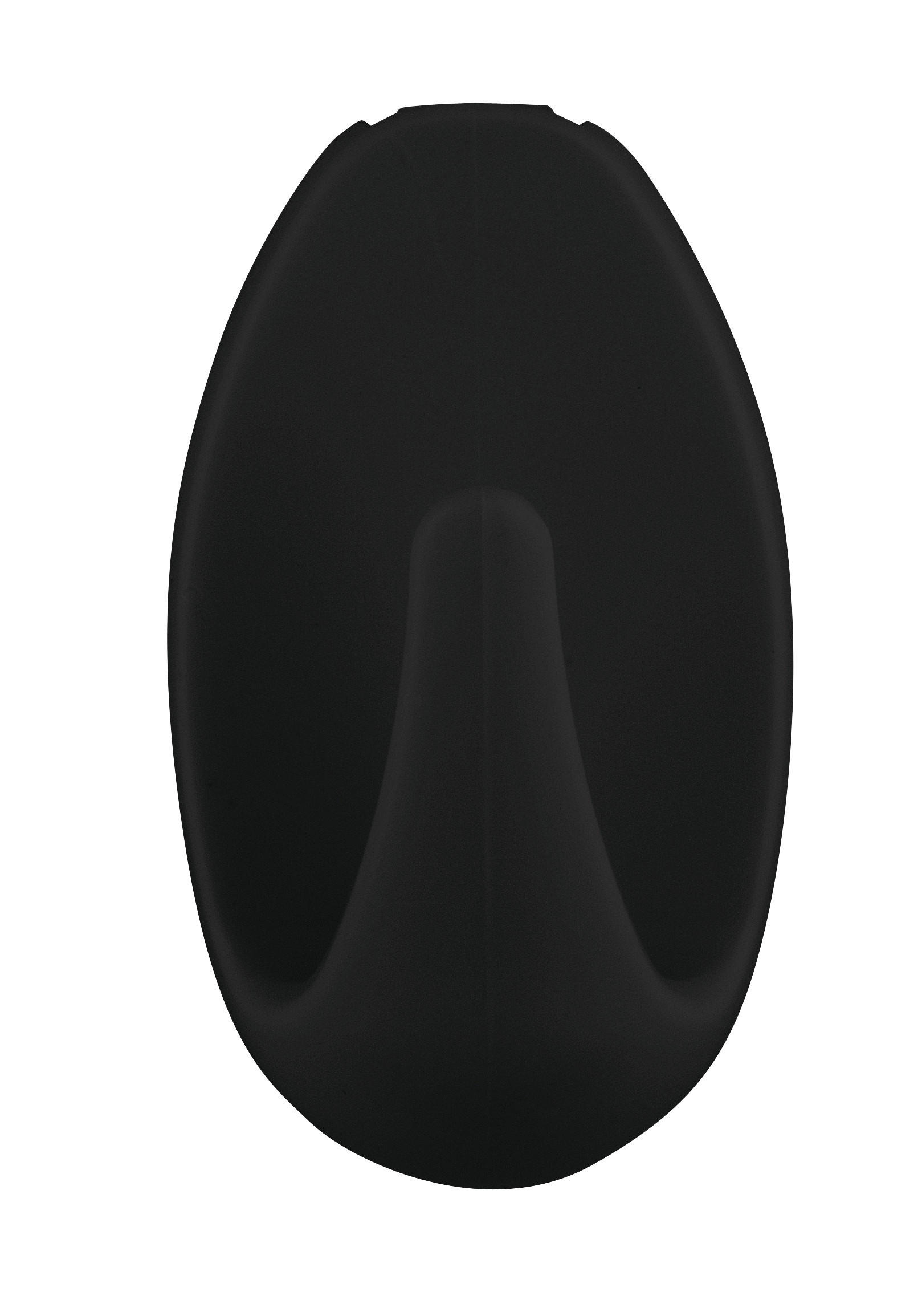KLEBEHAKEN 3 Stück  in Schwarz  - Schwarz, Basics, Kunststoff (2,5/4,5/1,7cm) - Tesa