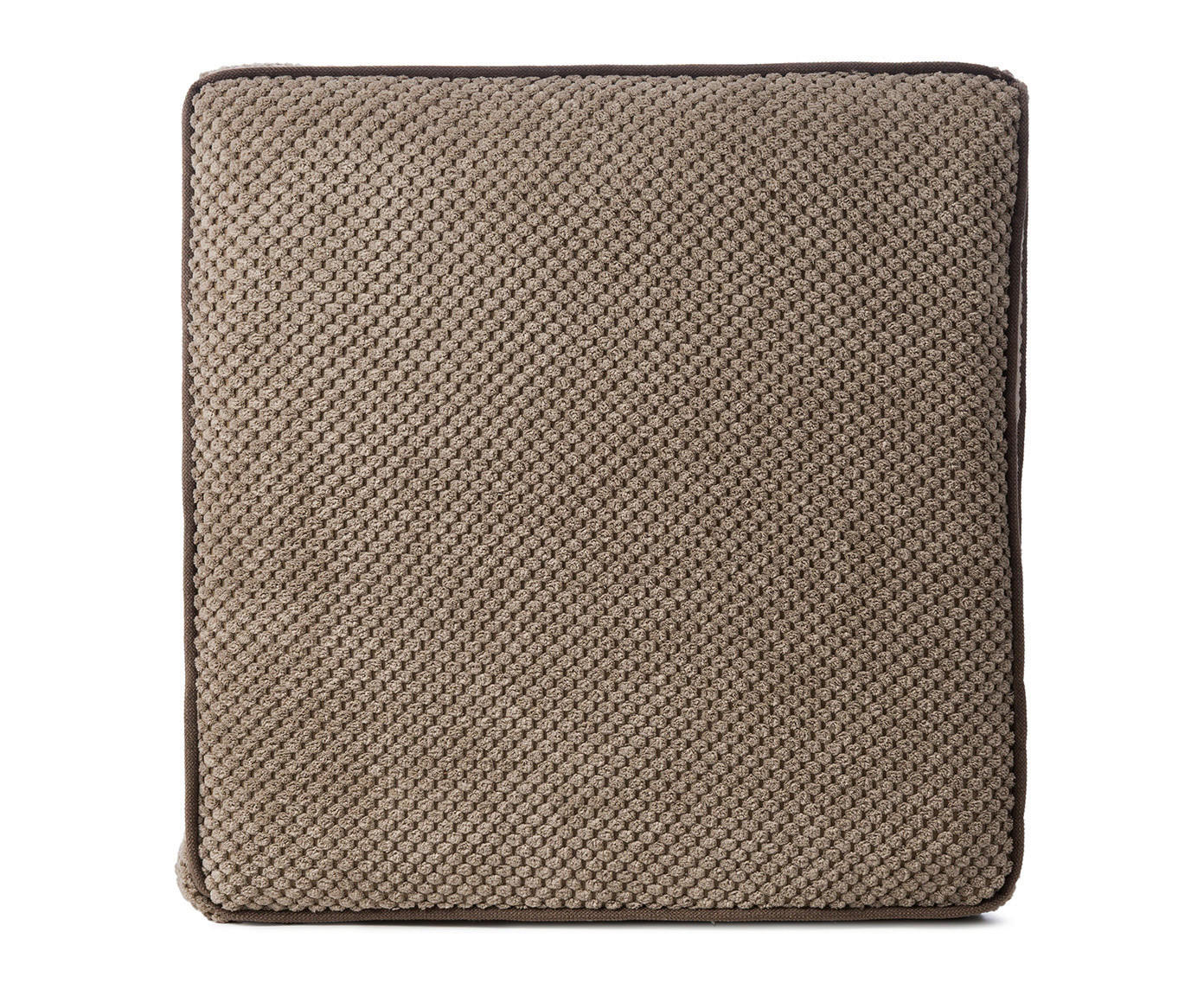 PODSEDÁK, 40/40/6 cm - jílová barva, Basics, textil (40/40/6cm) - Novel