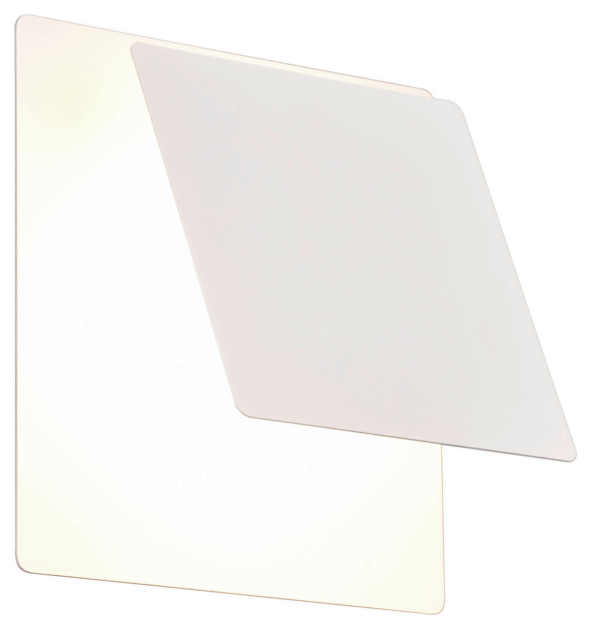 LED-WANDLEUCHTE Mio 18/18/7.2 cm  - Weiß, Design, Metall (18/18/7.2cm)
