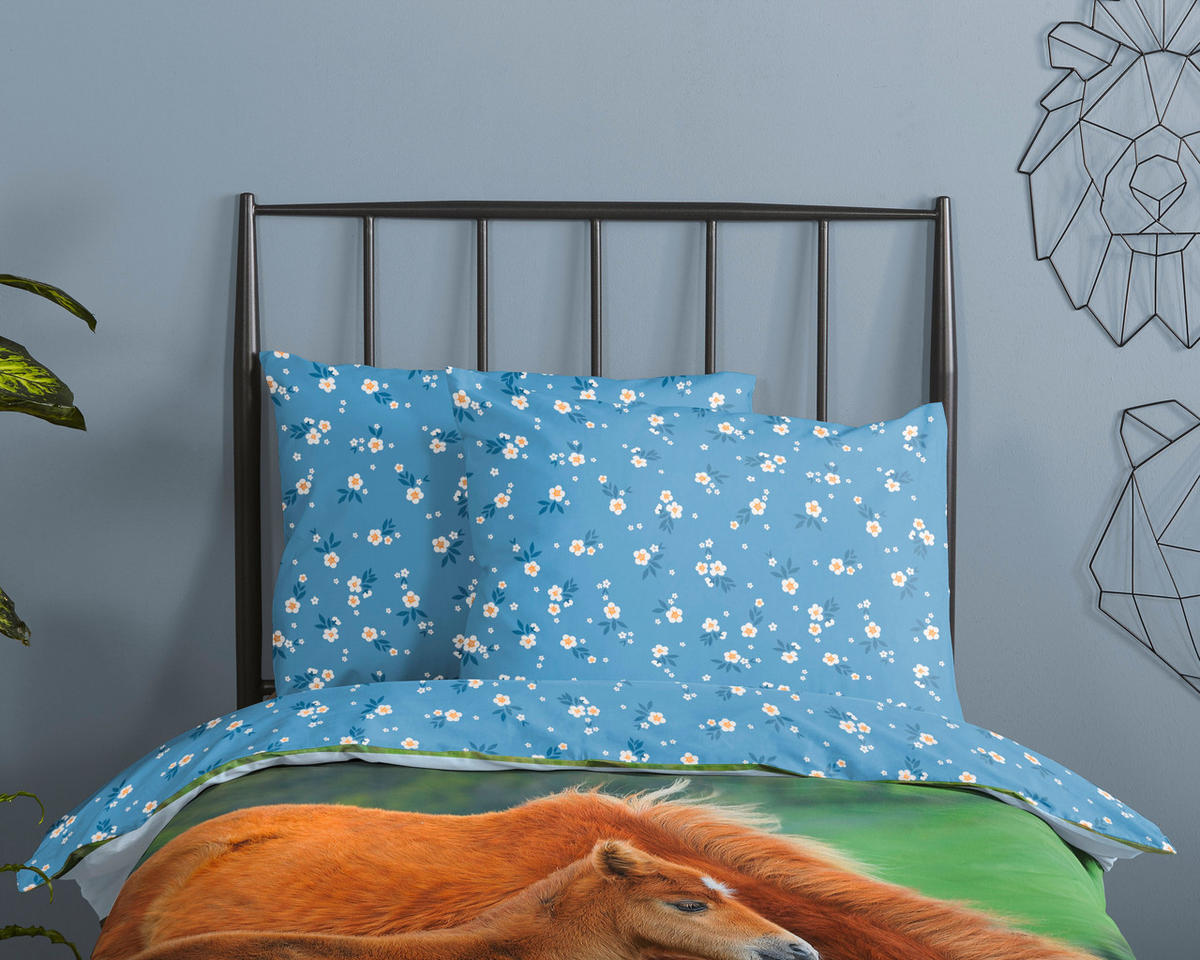 KINDERBETTWÄSCHE 140/200 cm  - Blau/Multicolor, Trend, Textil (140/200cm)