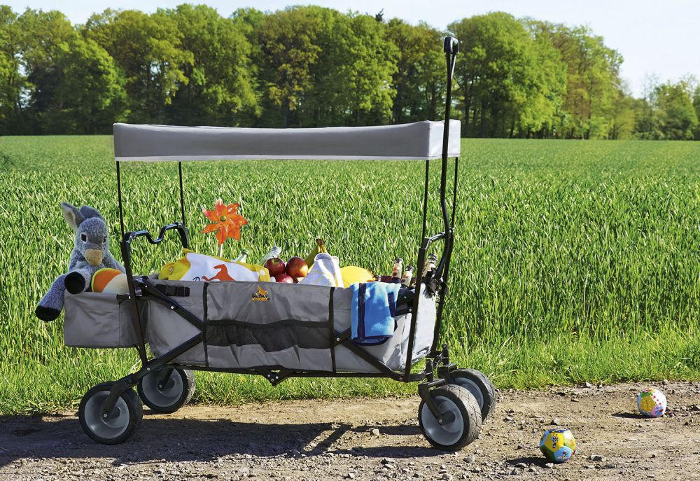 BOLLERWAGEN  Paxi   - Grau, Basics, Textil/Metall (124/59/67cm) - Pinolino