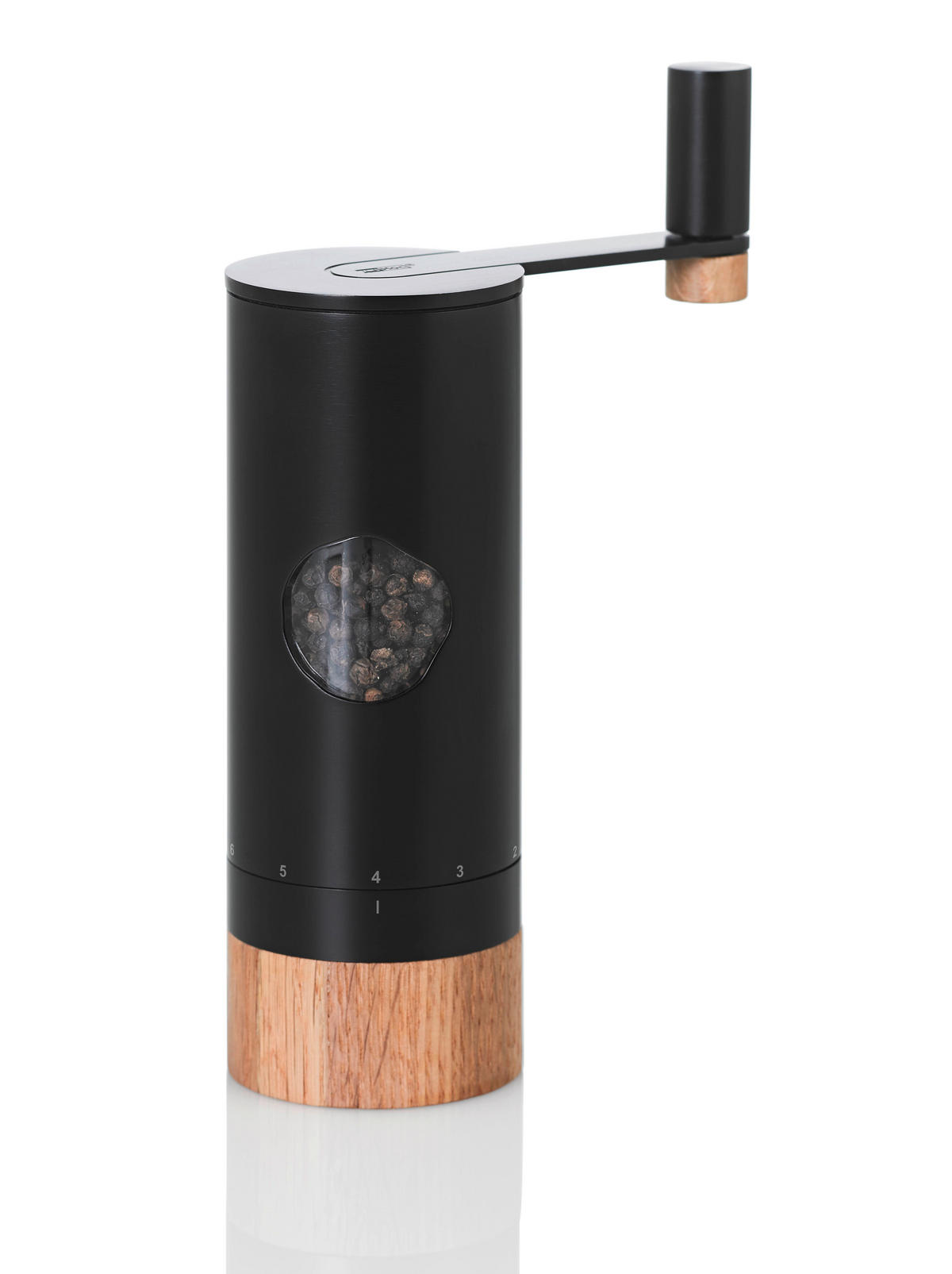 SALZ- ODER PFEFFERMÜHLE POWERMILL  - Schwarz, Basics, Holz/Keramik (12,5/20cm) - AdHoc