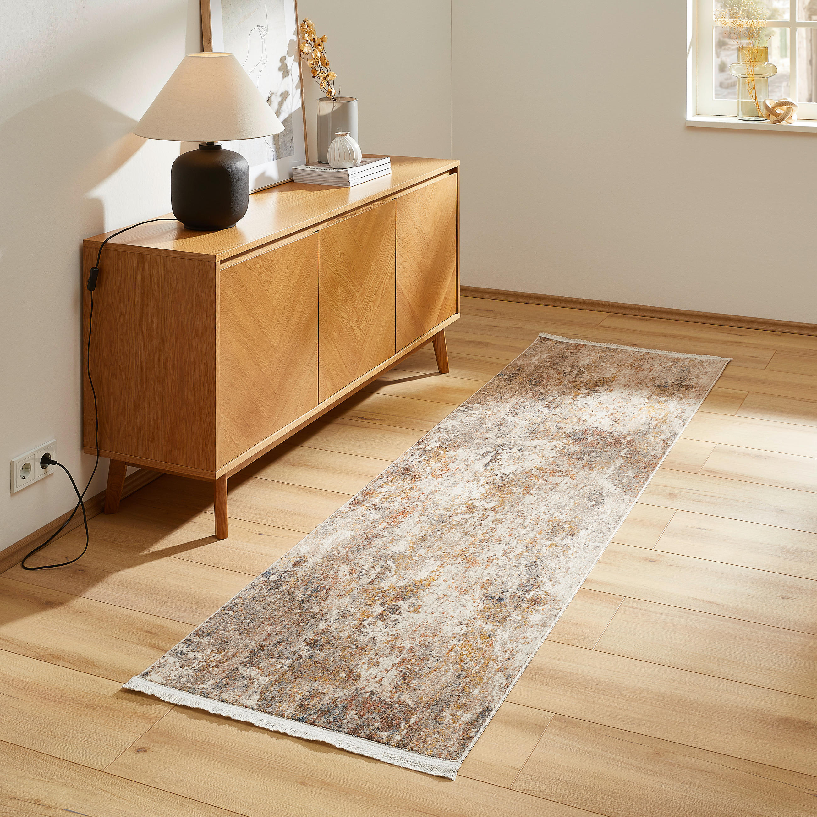 STAZA 70/240 cm višebojno, sivo-smeđa Samarkand - sivo-smeđa/višebojno, Lifestyle, tekstil (70/240cm) - Novel