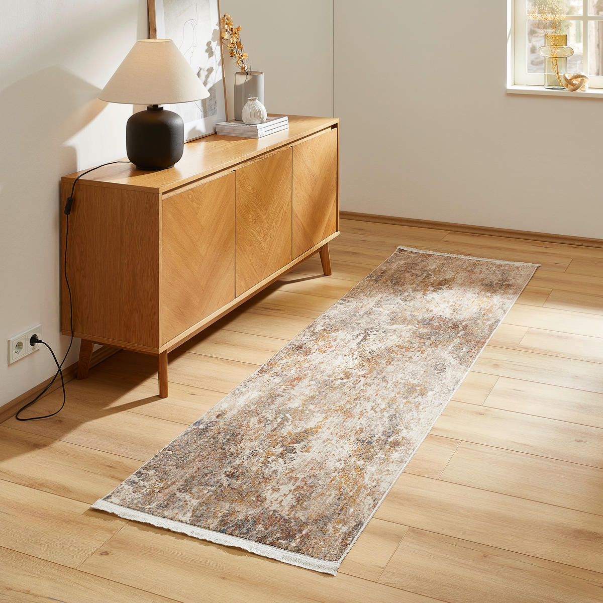 STAZA 70/240 cm   višebojno, sivo-smeđa  Samarkand  - sivo-smeđa/višebojno, Lifestyle, tekstil (70/240cm) - Novel