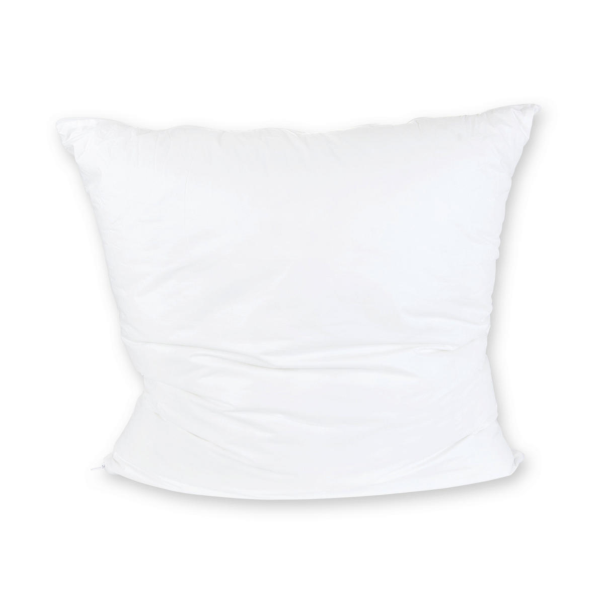 KOPFPOLSTER 80/80 cm  EaZzzy Zipperkissen  - Weiß, Basics, Kunststoff/Textil (80/80cm) - Genius