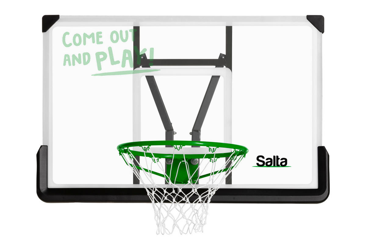 BASKETBALLSTÄNDER - Transparent/Schwarz, KONVENTIONELL, Kunststoff/Metall (110/71/60cm) - Salta