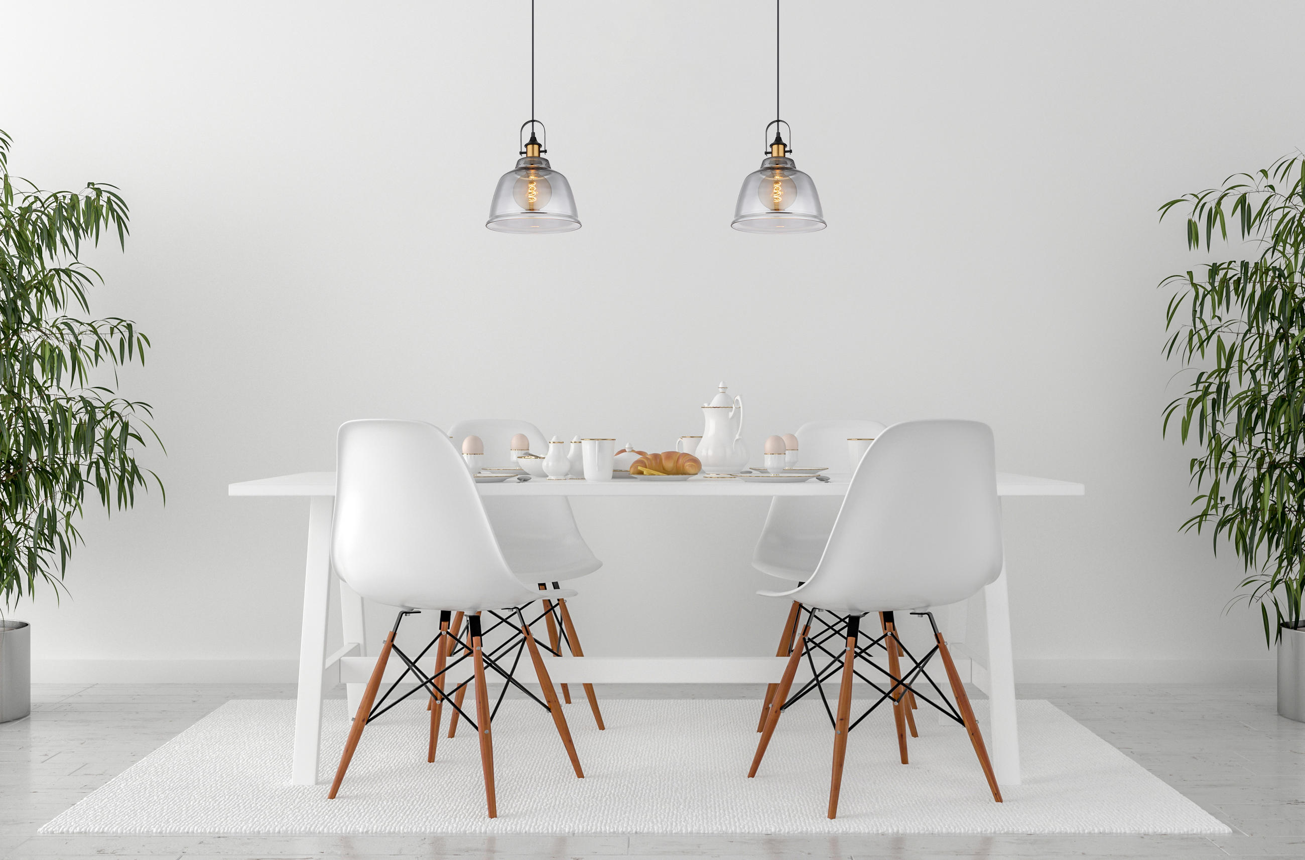 HÄNGELEUCHTE 30/120 cm    - Messingfarben/Schwarz, Design, Glas/Metall (30/120cm) - Globo
