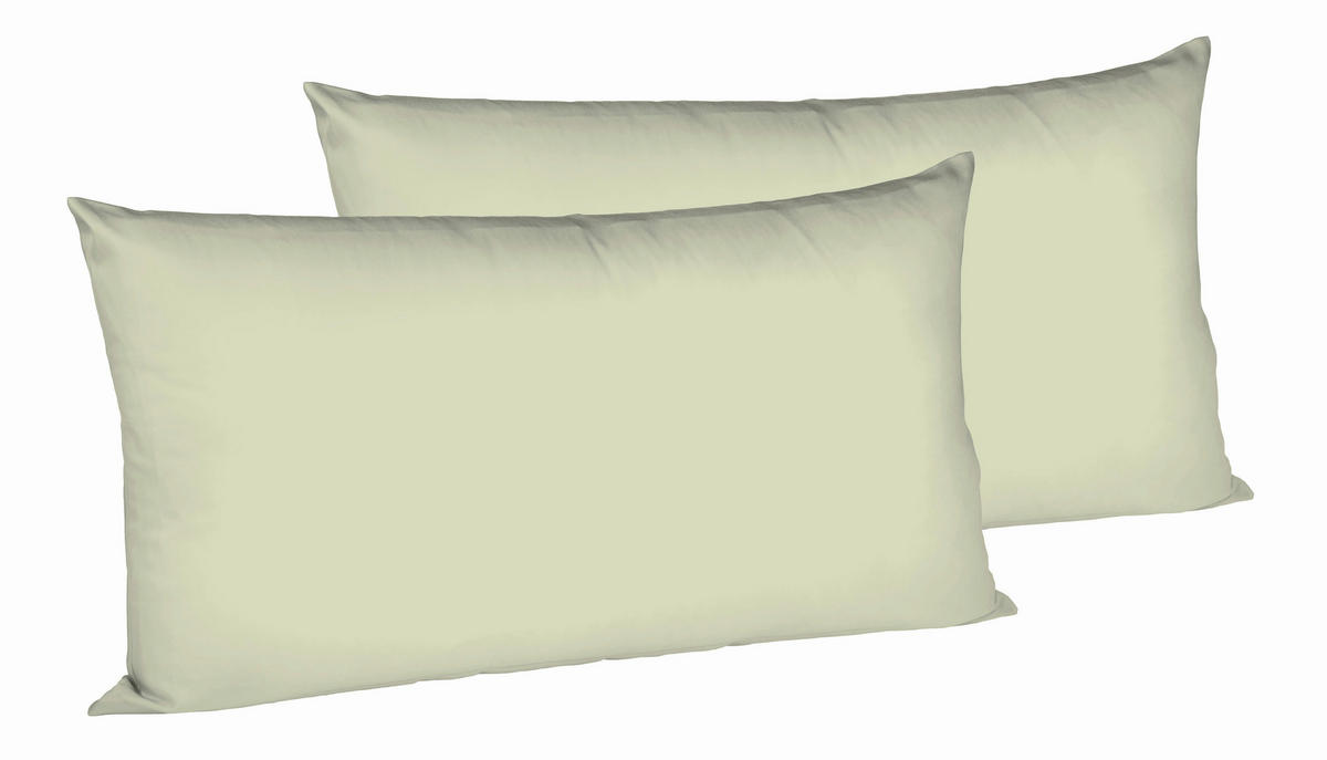 KOPFKISSENBEZUG 40/80 cm  - Jadegrün, Basics, Textil (40/80cm) - Fleuresse
