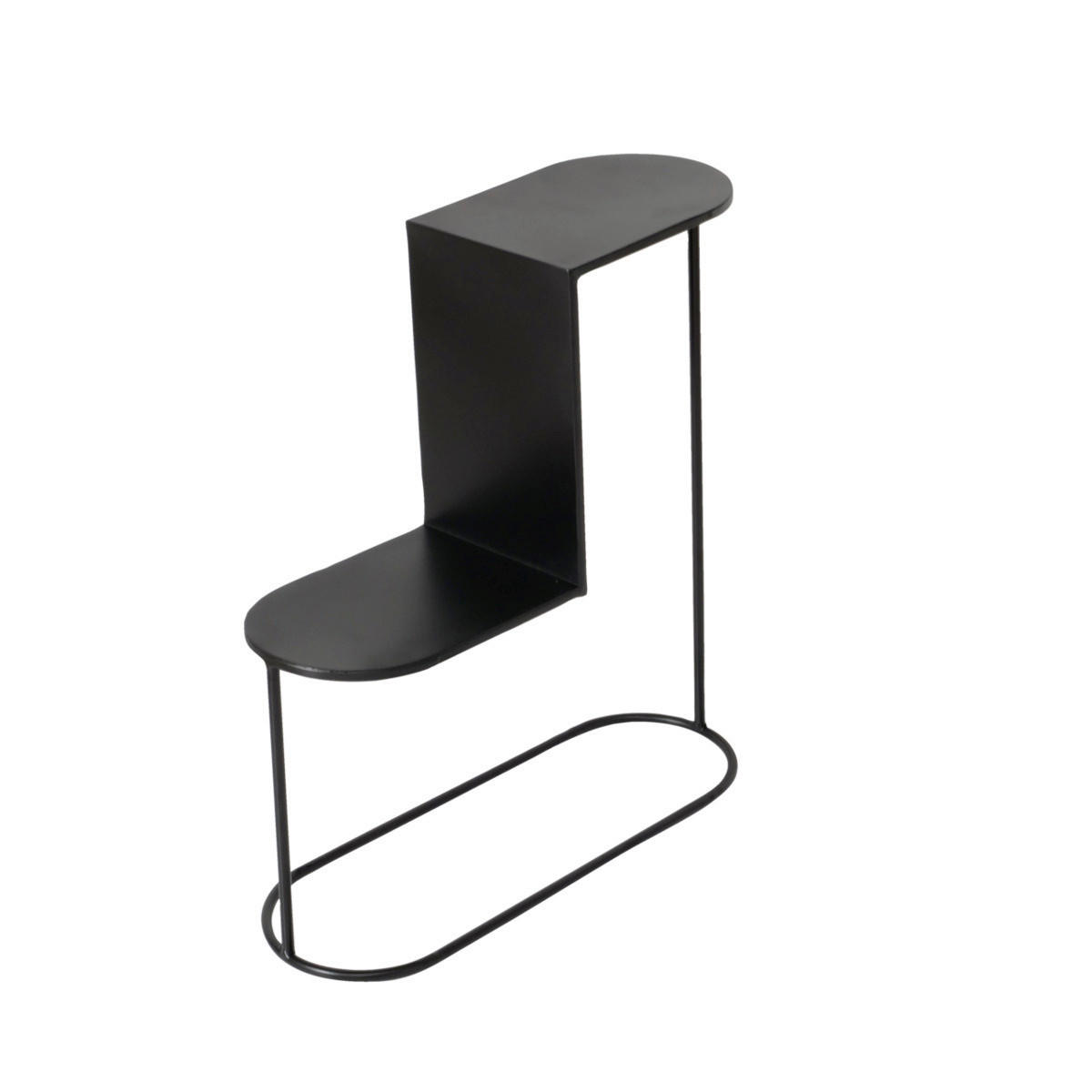 BLUMENTREPPE  - Schwarz, Basics, Metall (45/15/45cm) - Boltze Home