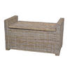 SITZBANK Grau Rattan  - Grau, KONVENTIONELL, Holz (45/90/51cm) - MID.YOU