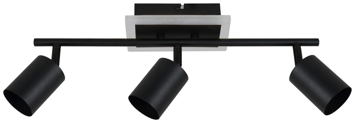 DECKENLEUCHTE 4.2 W    45/9,5/16 cm  - Schwarz, Trend, Kunststoff/Metall (45/9,5/16cm) - Novel