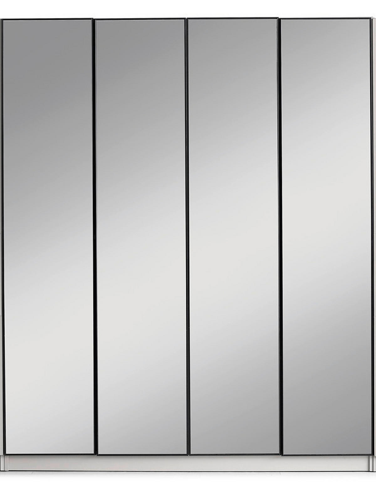 DULAP CU UȘI ROTATIVE gri  - gri, Modern, sticlă/material pe bază de lemn (180/60/220cm) - Novel