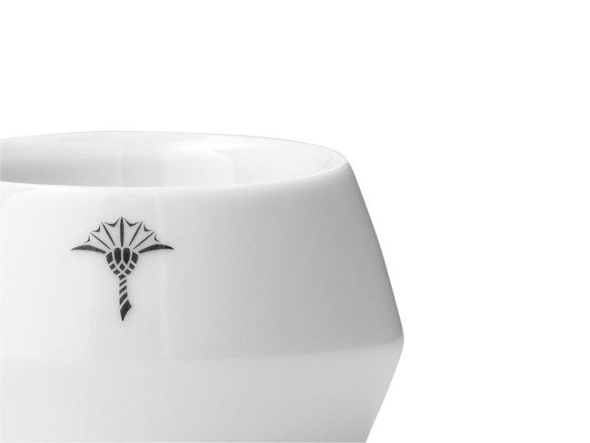 EIERBECHERSET Keramik Porzellan 2-teilig  - Weiß, Design, Keramik (6,1/3,7cm) - Joop!