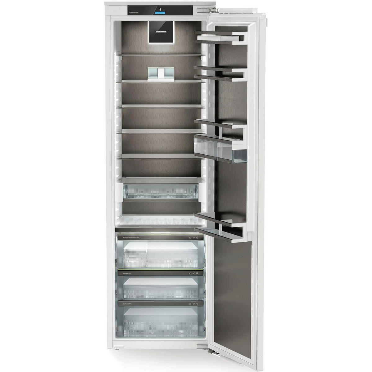 KÜHLSCHRANK 55,9/177/54,6 cm IRBBSCI5171  - Weiß/Grau, Basics, Glas/Metall (55,9/177/54,6cm) - Liebherr