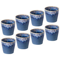 TASSENSET GRESPRESSO 8-teilig  - Blau, Basics, Keramik - Costa Nova