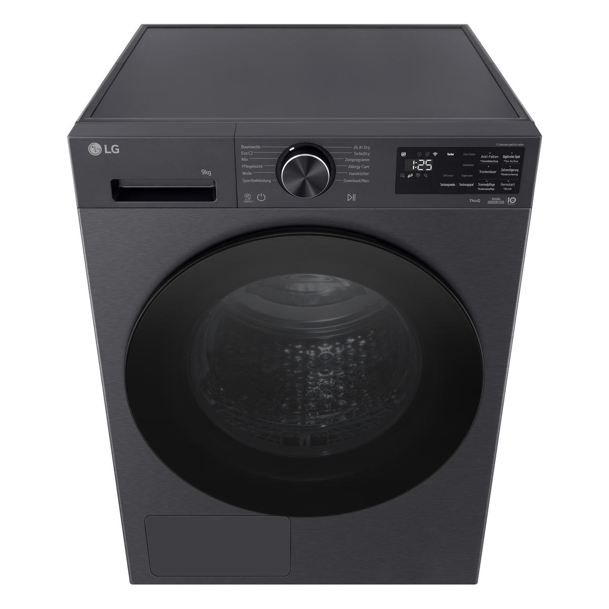 WÄRMEPUMPENTROCKNER RT90X7B  - Schwarz, Basics, Metall (60/85/66cm) - LG