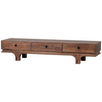 LOWBOARD Staes 180/37/45 cm 3 Schublade(n) Typenauswahl  - Walnussfarben, Design, Holz (180/37/45cm) - Livetastic