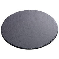 PLATZTELLER 30 cm  - Schieferfarben, Konventionell, Stein (30cm) - Ambia Home