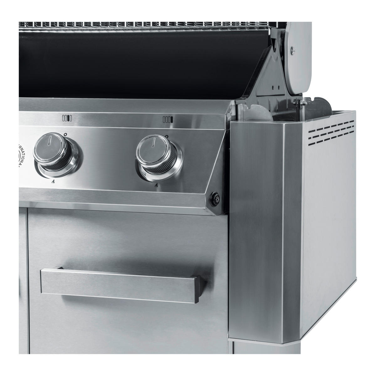 GASGRILL Edelstahlfarben BBQ  - Edelstahlfarben, Basics, Metall (80/87/62.5cm) - CHEF CUISINE