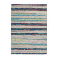HANDVÄVD MATTA 120/170 cm  - blå/naturfärgad, Basics, textil (120/170cm) - Kayoom