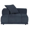 SOFAELEMENT in Plüsch Anthrazit  - Anthrazit/Schwarz, KONVENTIONELL, Kunststoff/Textil (125/66/155cm) - Carryhome