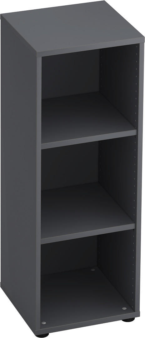 REGAL  40/110/40 cm Graphitfarben  - Schwarz/Graphitfarben, KONVENTIONELL, Holzwerkstoff/Kunststoff (40/110/40cm) - Venda