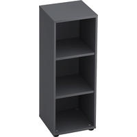 REGAL  40/110/40 cm Graphitfarben  - Schwarz/Graphitfarben, KONVENTIONELL, Holzwerkstoff/Kunststoff (40/110/40cm) - Venda