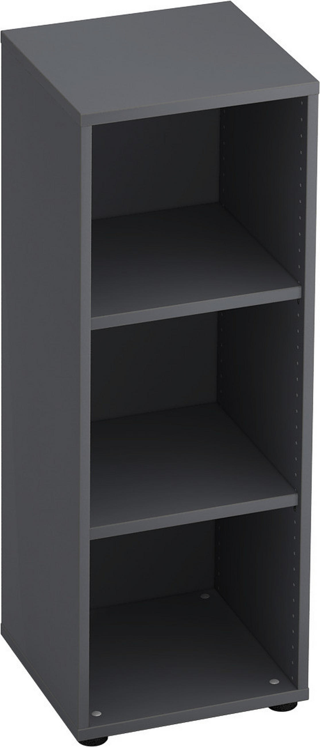 REGAL  40/110/40 cm Graphitfarben  - Schwarz/Graphitfarben, KONVENTIONELL, Holzwerkstoff/Kunststoff (40/110/40cm) - Venda