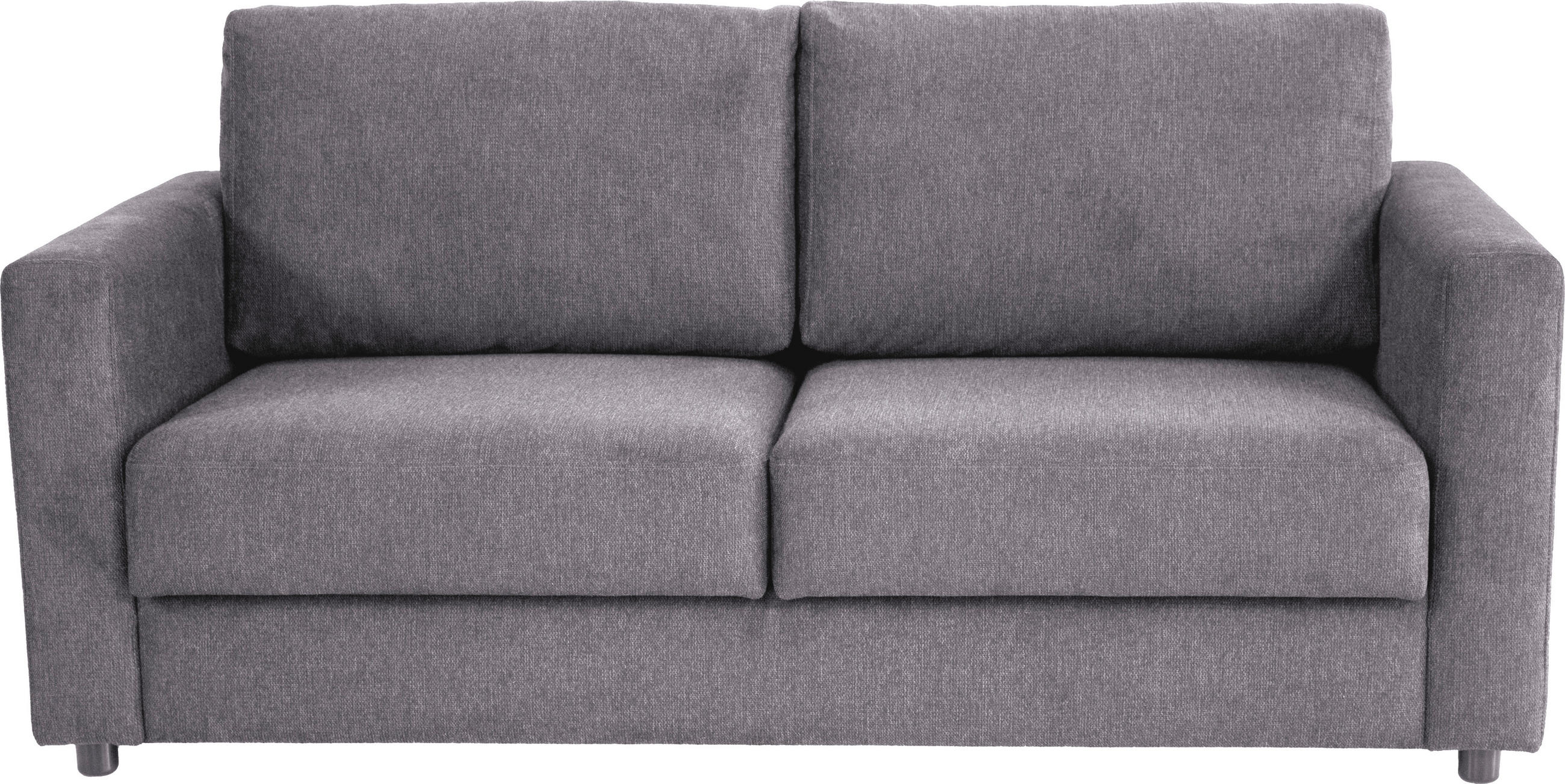 KANAPÉÁGY fa, fém, textil szürke  - fekete/szürke, Konventionell, textil/fa (178/85/90cm) - Xora