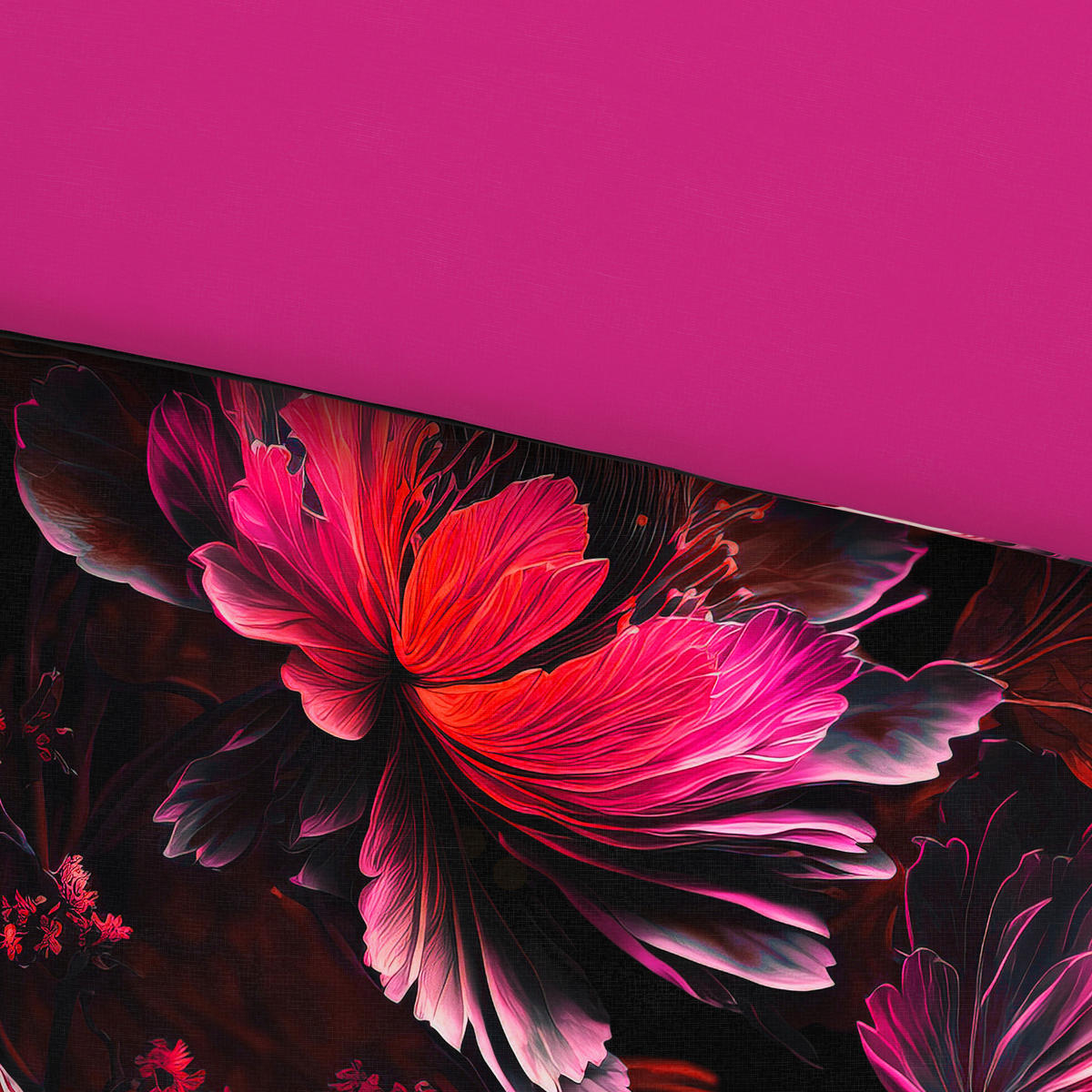 POSTELJINA SA DVA LICA LITTLE LUXURY 140/200 cm saten crna  - crna, Trendi, tekstil (140/200cm) - Esposa