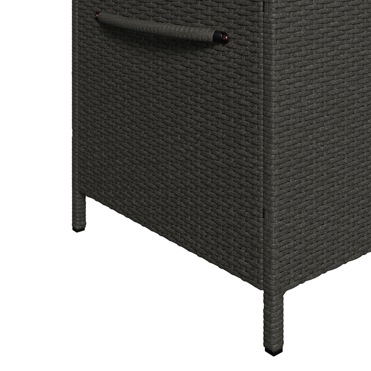  KISSENBOX 124/65/58 cm Metall, Kunststoff, Textil Grau  - Grau, Design, Kunststoff/Textil (124/65/58cm) - Ambia Garden