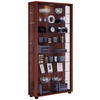 VITRINE in Nussbaumfarben  - Transparent/Nussbaumfarben, Design, Glas/Holzwerkstoff (59/113/18cm) - MID.YOU