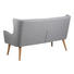 DREISITZER-SOFA Webstoff Hellgrau - Hellgrau/Naturfarben, LIFESTYLE, Holz/Textil (201/105/89cm) - Carryhome