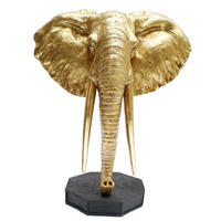 DEKOELEFANT - Goldfarben, Basics, Kunststoff (60/34/73cm)