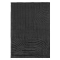 KOBEREC S VYSOKÝM VLASEM, 160/230 cm, antracitová - antracitová, Design, textil/plast (160/230cm) - Novel