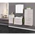 SEITENSCHRANK Pinienfarben - Chromfarben/Pinienfarben, Design, Glas/Holzwerkstoff (45/73,2/33cm) - Sadena