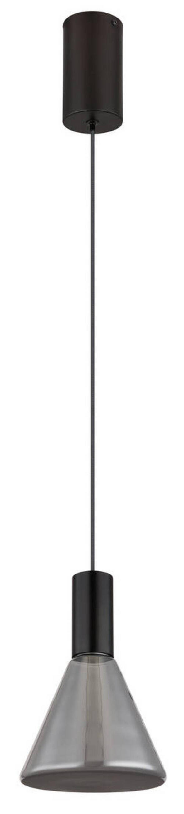 LED-HÄNGELEUCHTE 17/150 cm    - Schwarz, Design, Glas/Metall (17/150cm) - Globo