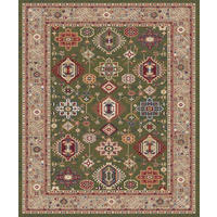 VINTEDŽ TEPIH  zelena, bež     - zelena/bež, Lajfstajl, tekstil (200/285cm) - Novel