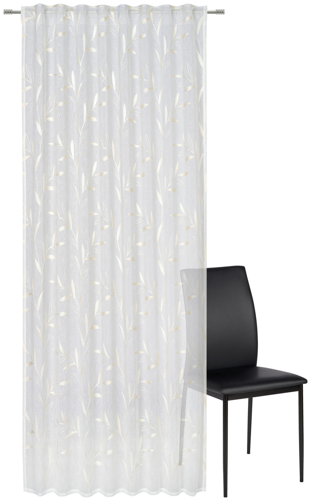 FERTIGVORHANG  transparent   135/245 cm  - Creme, Natur, Textil (135/245cm) - Esposa