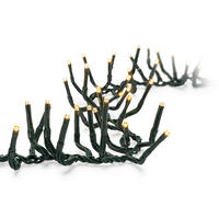 LICHTERVORHANG - Dunkelgrün, Basics, Kunststoff (300cm)