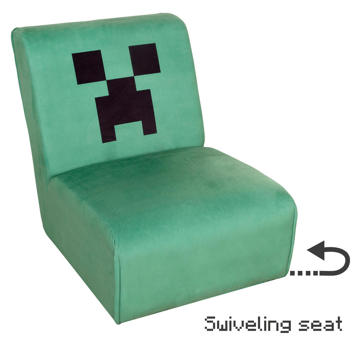 LOUNGESESSEL - Grün, MODERN, Textil (66/80/94cm) - Minecraft