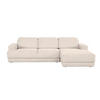 ECKSOFA Beige Webstoff  - Beige/Schwarz, Design, Kunststoff/Textil (204/293cm) - MID.YOU