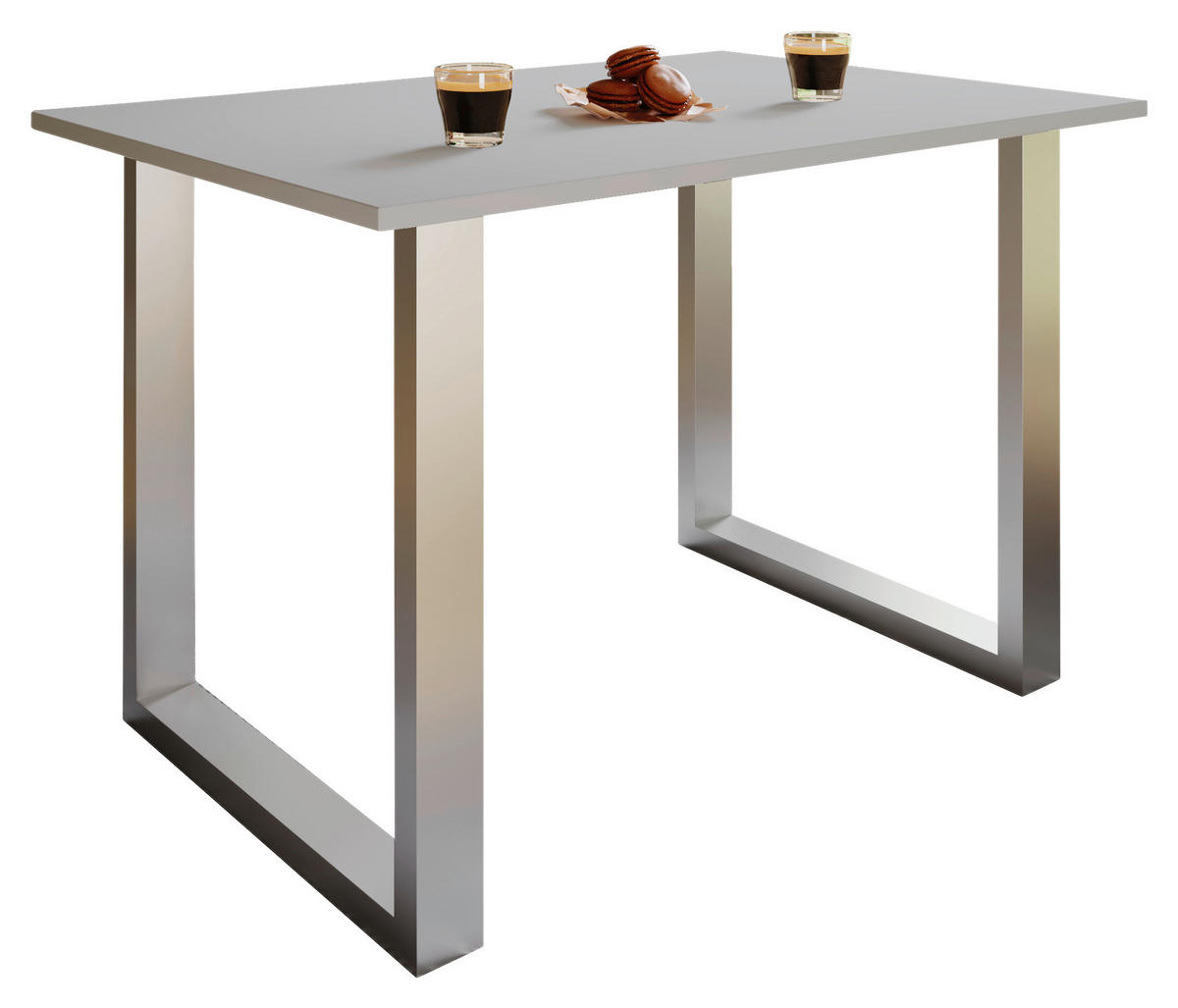 MATBORD i metall, trämaterial 80/50/76 cm   - silver/antracit, Design, metall/trämaterial (80/50/76cm) - MID.YOU
