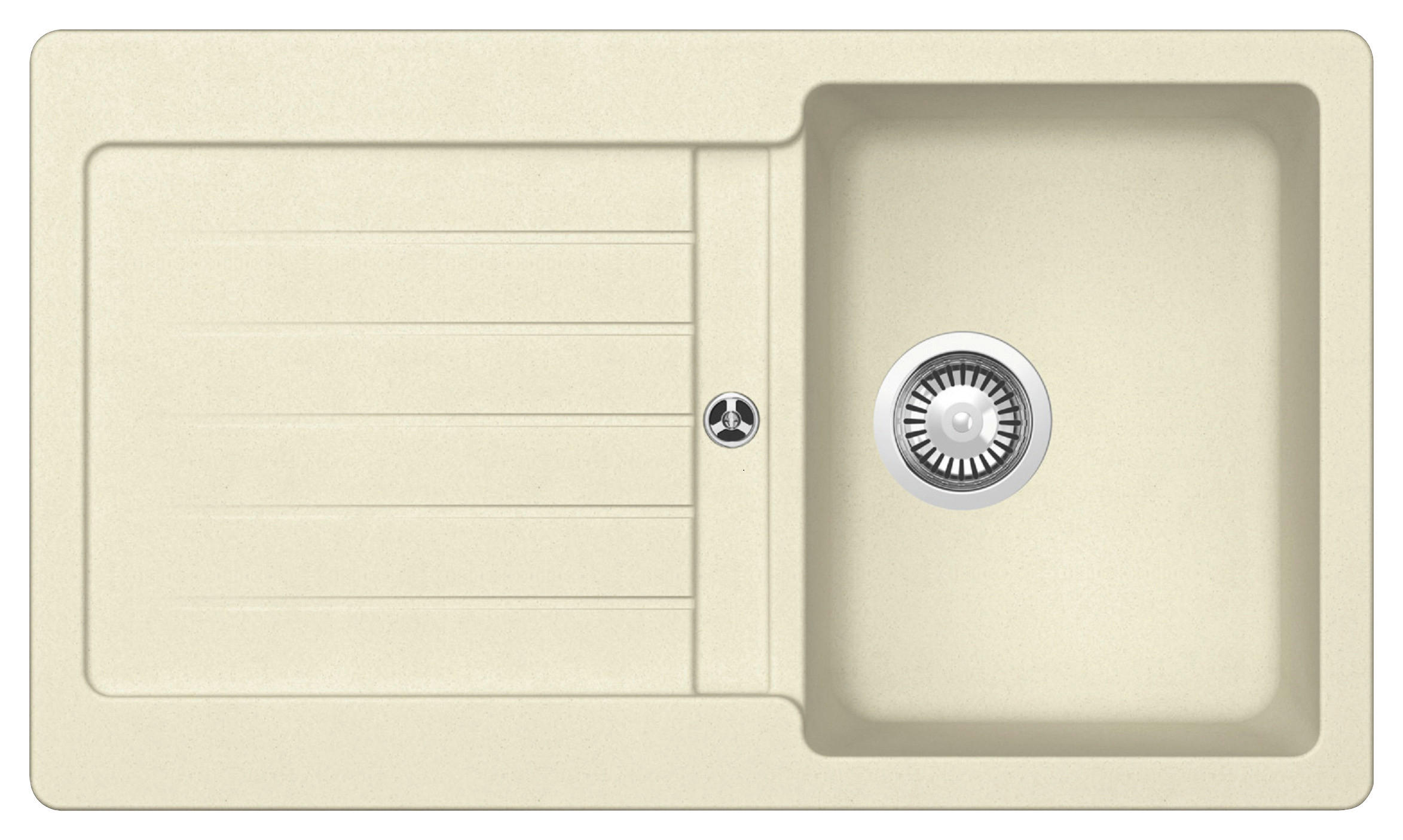 SPÜLE AUSTIN86X50V  - Creme, Design, Stein (86/21/50cm) - Respekta