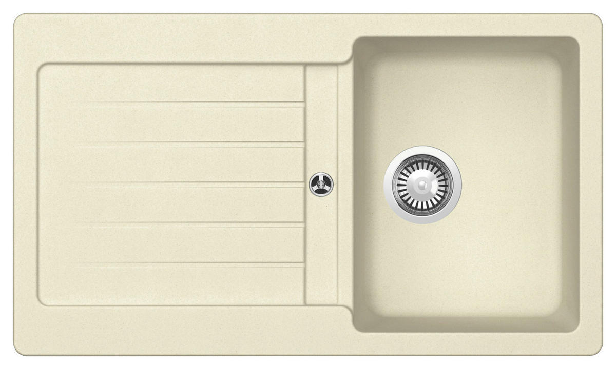 SPÜLE AUSTIN86X50V  - Creme, Design, Stein (86/21/50cm) - Respekta
