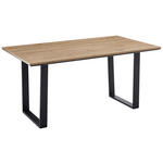 ESSTISCH rechteckig Schwarz, Eiche Artisan  - Schwarz/Eiche Artisan, MODERN, Holzwerkstoff/Metall (180/90/76cm) - Cantus