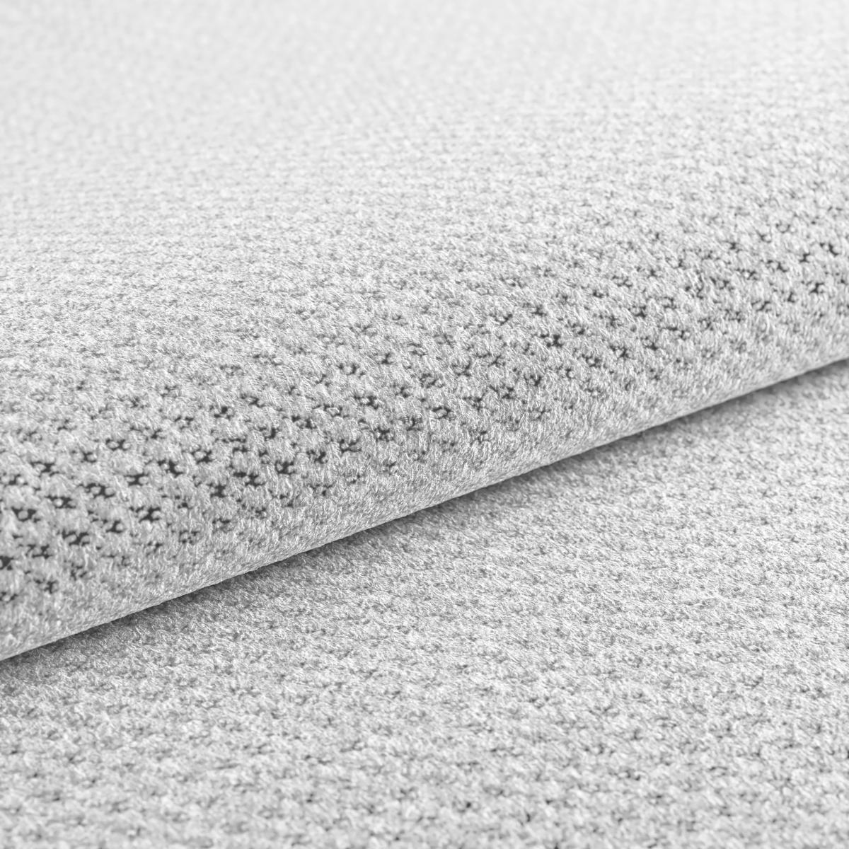 BIGSOFA inkl. mot. Funktion Webstoff Grauweiß  - Grauweiß/Schwarz, Design, Kunststoff/Textil (248/77-97/108cm) - Welnova