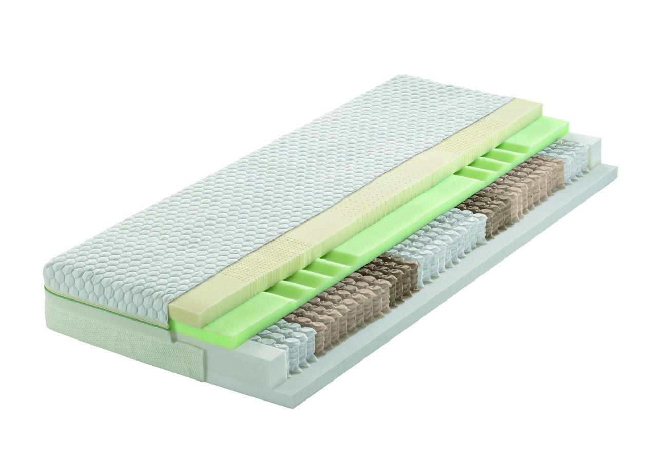 DUŠEK  90/200 cm     - bela, Osnovno, tekstil (90/200cm) - Dieter Knoll
