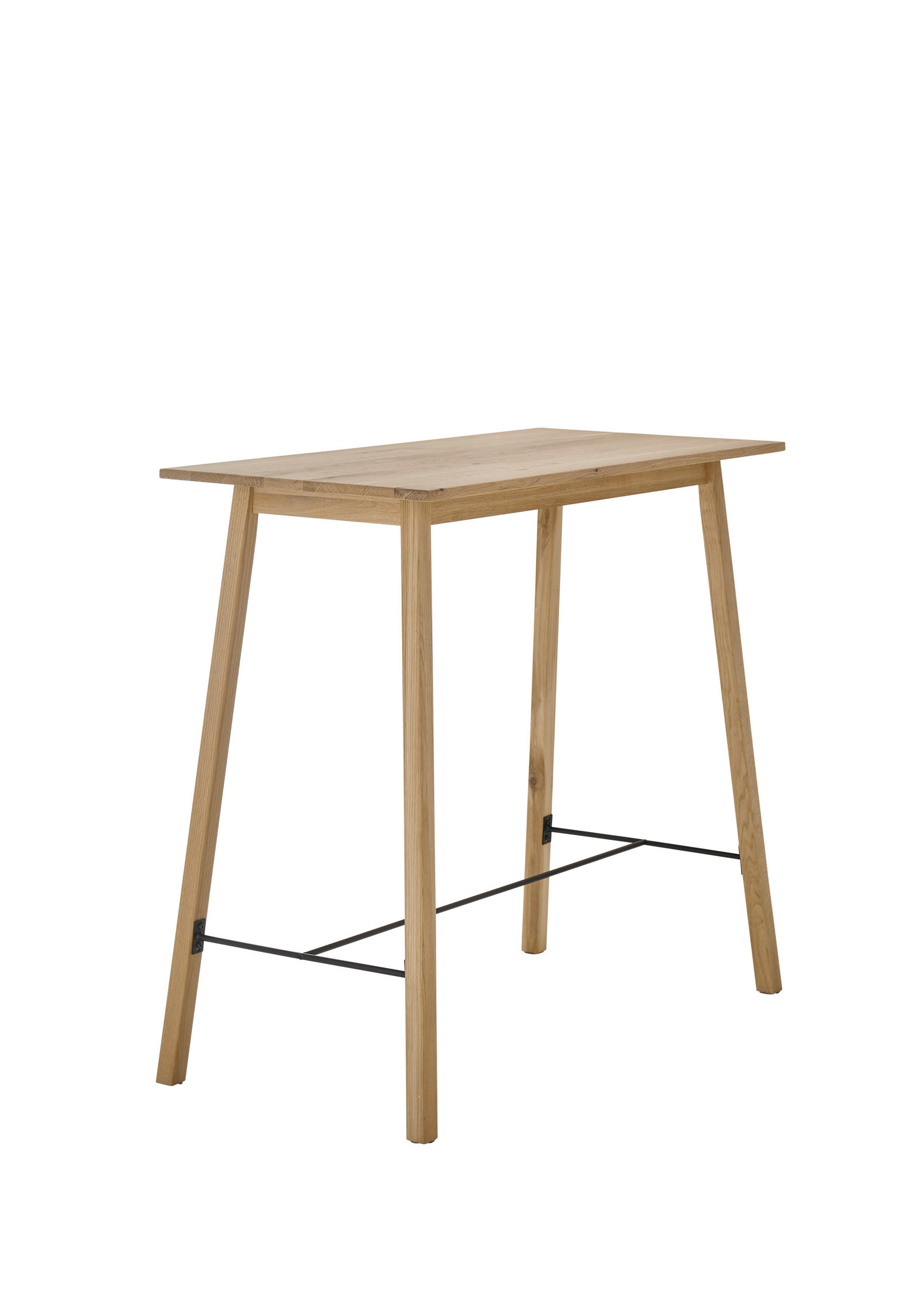 BARTISCH in Holz, Metall 120/60/104 cm   - Eichefarben, Design, Holz/Metall (120/60/104cm) - Boxxx